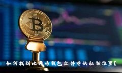 如何找到比特币钱包文件中的私钥位置？